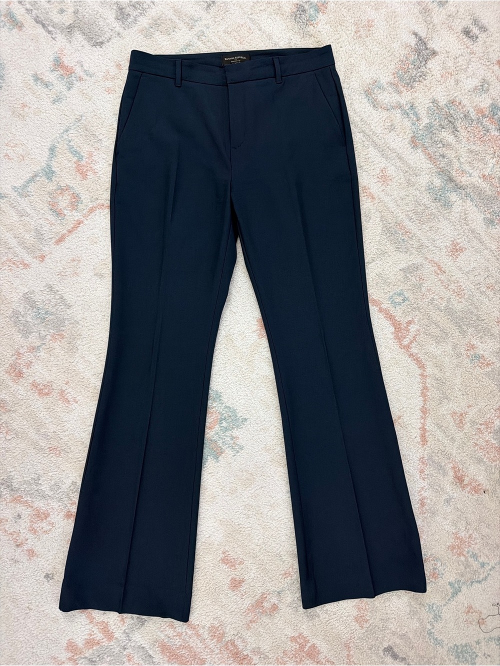 Banana Republic Bootcut Fit Trousers Navy, Size 6